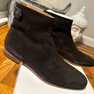 Common Project X Robert Geller Chelsea Suede Boots Dark Brown Size 42/US9
